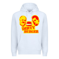 White dirty burger Premium Hoodie - PixelFlow