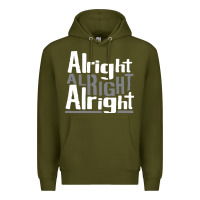 Army Green matthew mcconaughey dazed & confused alright alright alright hipster t Premium Hoodie - PixelFlow