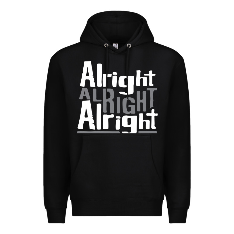 Matthew Mcconaughey Dazed & Confused Alright Alright Alright Hipster T Premium Hoodie by PixelFlow | Teevron