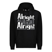 Black matthew mcconaughey dazed & confused alright alright alright hipster t Premium Hoodie - PixelFlow