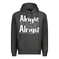 Charcoal Heather matthew mcconaughey dazed & confused alright alright alright hipster t Premium Hoodie - PixelFlow
