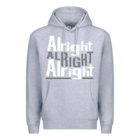 Heather Grey matthew mcconaughey dazed & confused alright alright alright hipster t Premium Hoodie - PixelFlow