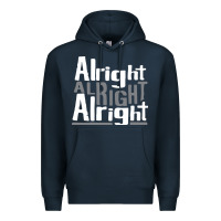 Navy matthew mcconaughey dazed & confused alright alright alright hipster t Premium Hoodie - PixelFlow