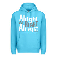 Ocean Blue matthew mcconaughey dazed & confused alright alright alright hipster t Premium Hoodie - PixelFlow