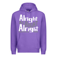 Purple matthew mcconaughey dazed & confused alright alright alright hipster t Premium Hoodie - PixelFlow