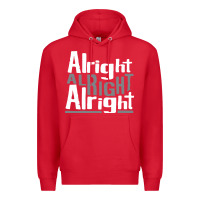 Red matthew mcconaughey dazed & confused alright alright alright hipster t Premium Hoodie - PixelFlow