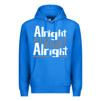 True Royal matthew mcconaughey dazed & confused alright alright alright hipster t Premium Hoodie - PixelFlow