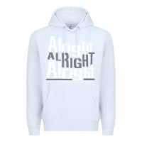 White matthew mcconaughey dazed & confused alright alright alright hipster t Premium Hoodie - PixelFlow