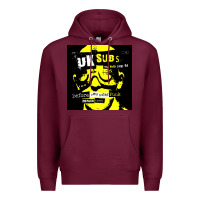 Burgundy U.K. SUBS special music punk Premium Hoodie - PixelFlow