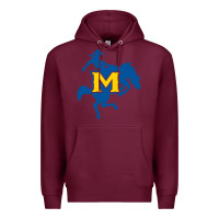 Burgundy mcneese  athletics Premium Hoodie - PixelFlow