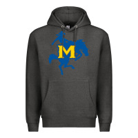 Charcoal Heather mcneese  athletics Premium Hoodie - PixelFlow