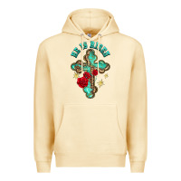 Pina Colada he is risen cross with roses Premium Hoodie - BarkalooDesign