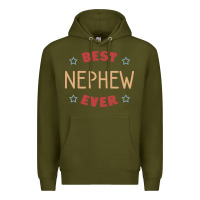 Army Green Best nephew ever Premium Hoodie - PixelFlow