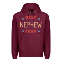 Burgundy Best nephew ever Premium Hoodie - PixelFlow