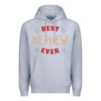 Heather Grey Best nephew ever Premium Hoodie - PixelFlow