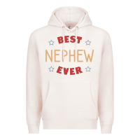 Pale Pink Best nephew ever Premium Hoodie - PixelFlow