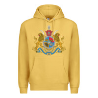 Antique Gold Iran Coat of arms Flag souvenir Iranian Persian Premium Hoodie - PixelFlow