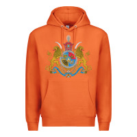 Carrot Iran Coat of arms Flag souvenir Iranian Persian Premium Hoodie - PixelFlow