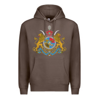 Coffee Iran Coat of arms Flag souvenir Iranian Persian Premium Hoodie - PixelFlow