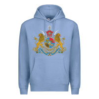Colony Blue Iran Coat of arms Flag souvenir Iranian Persian Premium Hoodie - PixelFlow