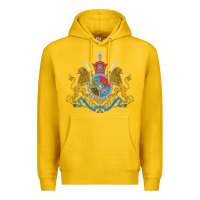 Lemon Iran Coat of arms Flag souvenir Iranian Persian Premium Hoodie - PixelFlow