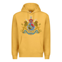 Mustard Iran Coat of arms Flag souvenir Iranian Persian Premium Hoodie - PixelFlow