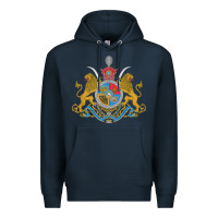 Navy Iran Coat of arms Flag souvenir Iranian Persian Premium Hoodie - PixelFlow