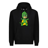 Black gekko cat boy Premium Hoodie - PixelFlow