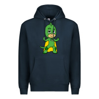 Navy gekko cat boy Premium Hoodie - PixelFlow