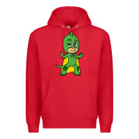 Red gekko cat boy Premium Hoodie - PixelFlow