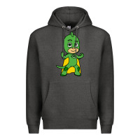 Charcoal Heather gekko cat boy Premium Hoodie - PixelFlow