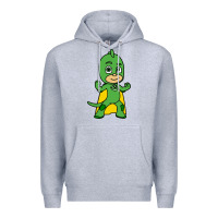 Heather Grey gekko cat boy Premium Hoodie - PixelFlow