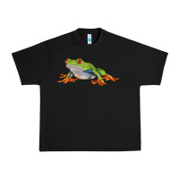 Black red eyed tree frog Urban Heavy Tee - LillyAllenDesigns