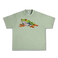 Oil Green red eyed tree frog Urban Heavy Tee - LillyAllenDesigns