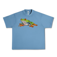 Pebble Blue red eyed tree frog Urban Heavy Tee - LillyAllenDesigns