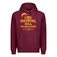 Burgundy fire marshal bill fire safety school funny firefighter t shirt Premium Hoodie - PixelFlow