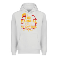 Dove Grey fire marshal bill fire safety school funny firefighter t shirt Premium Hoodie - PixelFlow