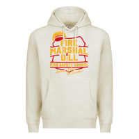 Oatmeal Heather fire marshal bill fire safety school funny firefighter t shirt Premium Hoodie - PixelFlow