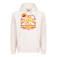 Pale Pink fire marshal bill fire safety school funny firefighter t shirt Premium Hoodie - PixelFlow