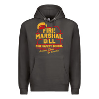 Smoke fire marshal bill fire safety school funny firefighter t shirt Premium Hoodie - PixelFlow