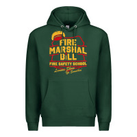 Sports Green fire marshal bill fire safety school funny firefighter t shirt Premium Hoodie - PixelFlow