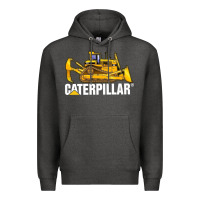 Charcoal Heather bulldozercat 2 Premium Hoodie - PixelFlow
