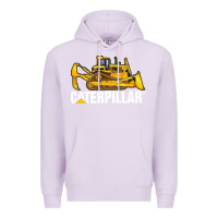 Lilac bulldozercat 2 Premium Hoodie - PixelFlow