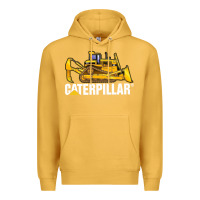 Mustard bulldozercat 2 Premium Hoodie - PixelFlow