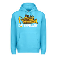 Ocean Blue bulldozercat 2 Premium Hoodie - PixelFlow