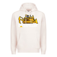 Pale Pink bulldozercat 2 Premium Hoodie - PixelFlow