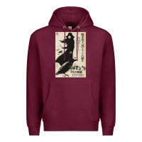 Burgundy MEIKO KAJI, MEIKO KAJI vintage, MEIKO KAJI art, MEIKO KAJI painting, t Premium Hoodie - PixelFlow