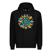 Black gemstone sunflower Premium Hoodie - RanaPortraitStore