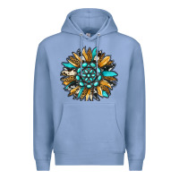 Colony Blue gemstone sunflower Premium Hoodie - RanaPortraitStore