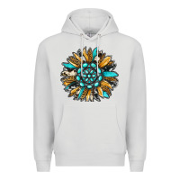 Dove Grey gemstone sunflower Premium Hoodie - RanaPortraitStore